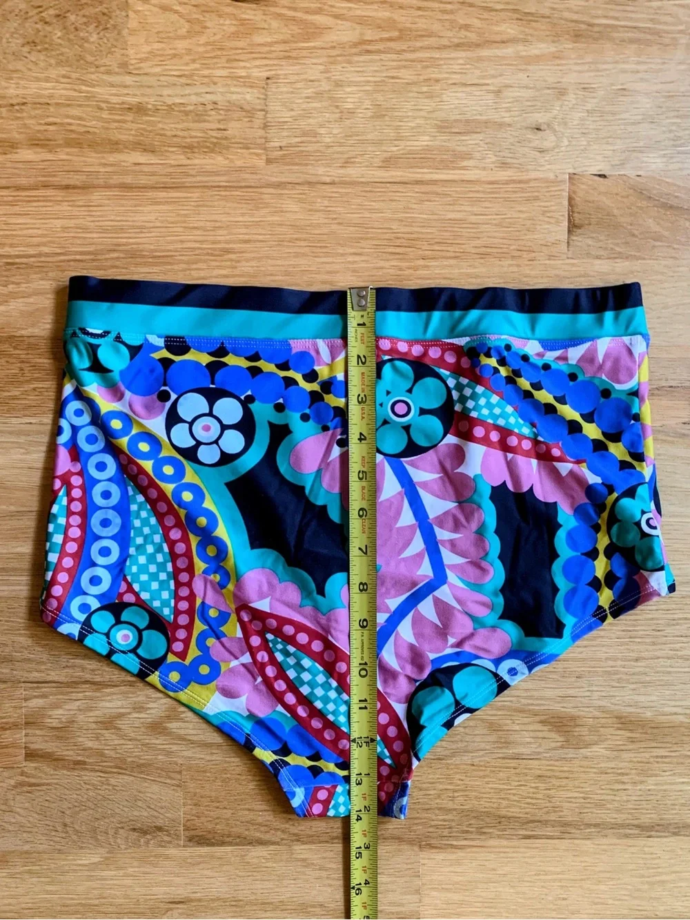 J.Crew Ratti® Kaleidoscope Floral High-Rise Bikini Bottom Size M EUC